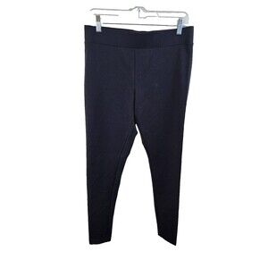 New Matty M Womens L Black Mid Rise Stretch Pull-on Ankle Leggings